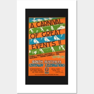 A carnival of great events!! South Australia centenary celebrations Posters and Art